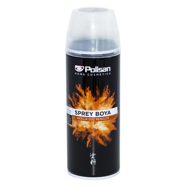 POLİSAN SPREY BOYA AKRİLİK DÜZ RENKLER/GRİ 400ML