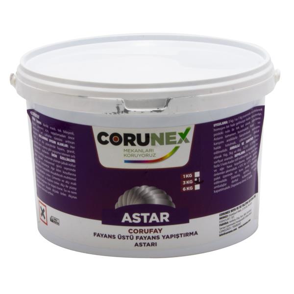 CORUNEX ASTAR CORUFAY FAYANS ÜSTÜ FAYANS YAPIŞTIRMA ASTARI 3KG