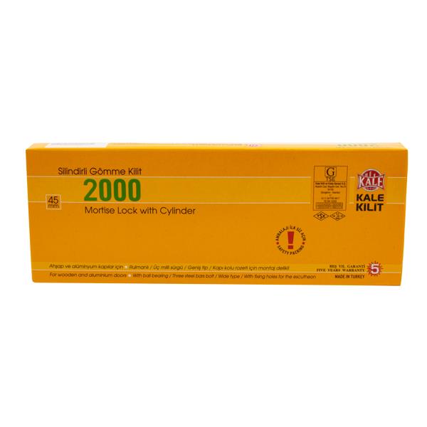KALE KİLİT SİLİNDİRLİ GÖMME KİLİT 2000 45MM